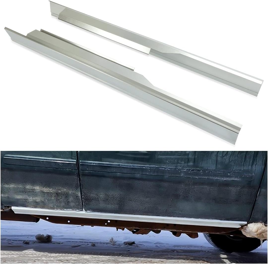 ECOTRIC Slip-On Outer Rocker Panels For Ford F150 1997-2003 Extended Cab XL XLT LH & RH Pair