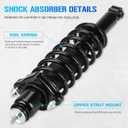 ILONPA 172401 Rear Quick Struts w/Coil Springs for 2007-2016 Jeep Patriot/Compass, 2007-2012 Dodge Caliber (Exc. SRT-4), Shock Absorbers Assemblies Suspension 2006 2008 2009 2010 2011 2013 2014 2015