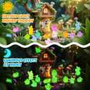 Hysagtek Mini Resin Animals Blind Bags - 100 Pcs Luminous Tiny Animals Glow in The Dark Little Farm Figures Micro Landscape Aquarium Potted Xmas Dollhouse Decor Fairy Garden Accessories