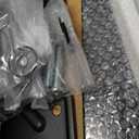 Rfiver Universal Swivel Tabletop TV Stand for Flat Screens 23 24 26 32 39 40 42 43 Inch, Heavy Duty Center Pedestal Stand Replacement with Black Tempered Glass Base and Height Adjustable Mount