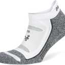 Balega womens Blister Resist Performance No Show Athletic Running Socks (1 Pair) (Large, White/Grey)