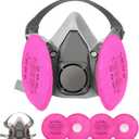 Reusable Half Face Cover - Respirator Mask with Filters for Painting, Dust, Welding, Resin, Fume and Organic Vapor Gas