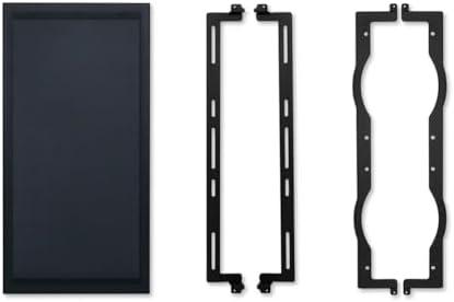 Lian Li Front Mesh Kit for O11D EVO RGB-Aluminum fine mesh Panel Upgrades Airflow-Adjustable Front Fan mounting Brackets Supports up to 3X 120mm or 2X 140mm or 2X 160mm-Black (O11DERGB-4X)