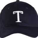 Tonywell Baseball Cap Adjustable Dad Hat Cotton Twill with Embroidered Letter T Ball Hat Unisex
