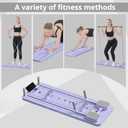 JANUA Pilates Board - Pilates Reformer Set, Multi-Purpose Foldable Pilates Reformer Board for Home, 5 in 1 Pilates Sliding Board