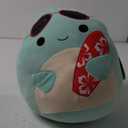 Squishmallows Original 14-Inch Perry Teal Dolphin with Red Surfboard - Official Jazwares Large Plush