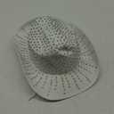 Rhinestone Denim Cowboy Fedora Hat (Light Wash)