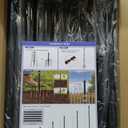 String Light Poles for Outside 4 Pack, 10ft Metal Outdoor String Light Poles for Deck - Ideal for Patio, Garden, Yard, Front Porch Decorations, Black