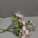 16 Bundles Artificial Peonies Silk Peonies Faux Flower Bouquet Fake Peony Flower Arrangements Table Centerpieces for Vase Wedding Party Boho Home Office Decoration Bulk (Pink, Purple)