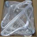 HOUSE DAY Clear Plastic Hangers 50 Pack, Space Saving Clear Hangers for Clothes, Durable Adult Crystal Hanger for Dress, Shirts, Coats, 360 Swivel Hook