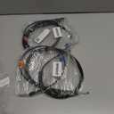 Hihaha NO. 6C3Z-28264A01-A Car Door Latch Release Cable Extended Cab for Ford F250 F350 F450 F550 Super Duty 99-07 / Rear Door Upper Lower Left Right Door Latch Lock Cable / 1 Set/Black (34.53")