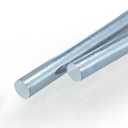 Hicarer 2 Pcs 3/4" x 36" Galvanized Steel Round Bar Smooth Rod Zinc Plated Steel Rods Zinc Bar Metal Axle Shaft for Hand Trucks Dollies Wagons Carts