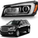 Halogen Headlight Compatible with 2013‑2016 GMC Acadia Left Side W/Bulb