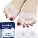 Upgraded Toe Separators & Toe Spacers for Women and Men - Podiatrist Recommended, Bunion Corrector, Foot Alignment and Pain Relief(1 Pair)