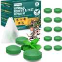 Natural Peppermint Oil Moth Balls for Rodents Deterrent - 14 Pack, Mice & Rat Repellent for Indoor/Outdoor Use, Family & Pet-Safe, Long-Lasting Mouse Control for Squirrels, Skunks, Chipmunks