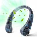 Portable Neck Fan, Hands Free Bladeless Fan, 360 Cooling Personal Fan,Wearable Quiet Fan for Outdoor Indoor, Birthday Gifts for Men Women Mom Dad, 4000mAh Battery USB Rechargeable(Blue Camouflage)