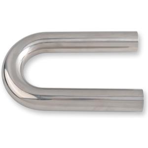 3 Inch 180 Degree DIY Custom Mandrel Exhaust Pipe Tube Pipe, T304 Stainless Steel, Universal Fit, 23.62 Inch End to End Length, 3'' OD Mandrel Bend Pipe