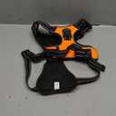 PHOEPET Reflective Dog Harness Large Breed Adjustable No Pull Vest with with Handle 2 Metal Rings 3 Buckles [Easy to Put on & Take Off](L, Orange)