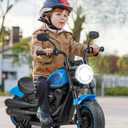 Kids Electric Motorcycle with Training Wheels and LED Headlights