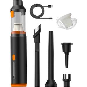 Car Vacuum 19000Pa Powerful Suction, Cordless Handheld Vacuum Cleaner & Air Duster, Portable Hand Held Mini Vacuum Rechargeable for Car, Home & Office