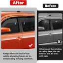 Canvcle Tacoma Rain Guards - Window Visors for Toyota Tacoma Double Cab 2016-2023,Outside-Mount Tape-On Side Window Wind Deflectors for Tacoma Accessories,Vent Visors Shades Rainproof 4PCS