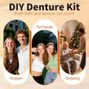 Denture Do it Yourself Full Set of Top and Bottom Fake Teeth to Create Your Perfect Smile at Home-BY107