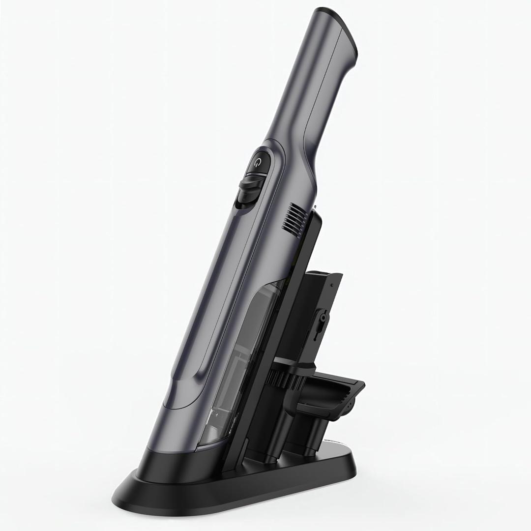 PROMOMO Handheld Vacuum Cordless, Lightweight 1.4lb with Powerful Suction, Charging Dock, Single Touch Empty and Detachable Dust Cup