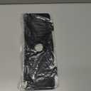 Kitchen Sink Splash Guard, 10 Large Slope & Adaptable Hole Faucet Mat for Kitchen Sink, Silicone Sink Organizer Sponge Holder for Kitchen, Bathroom, RV, Bar, 14.2 x 5.1, Black