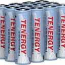 Tenergy AA Rechargeable Battery, High Capacity 2500mAh NiMH AA Battery, 1.2V Double A Batteries, 12 Pack