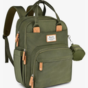 RUVALINO Diaper Bag Backpack - Multifunction Travel Back Pack Maternity Baby Changing Bags, Diaper Changing Totes, Large Capacity, Waterproof and Stylish, Baby Travel Essential, Army Green