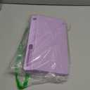 TOWON Small Compact Glass Desktop Whiteboard with Storage  12 x 7 in Dry Erase Board for Desk, Home Office, School | Includes 5 Markers, Eraser & Holder | Space-Saving Organizer, Aesthetic Lavender