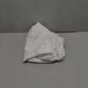 LiBa Fabric Bathroom Shower Curtain, 72" W x 72" H White Heavy Duty Waterproof Shower Curtain Liner