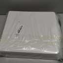 Basics Cube 4 Organizers Bins, Collapsible Storage Baskets for Shelves, White