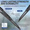 19''+19'' Wiper Blades, Compatible with 2007-2011 Dodge Nitro Premium All-Season Windshield Wiper Blades-Driver and Passenger Side,Automotive Replacement Windshield Wiper Blade (Pack Of 2)