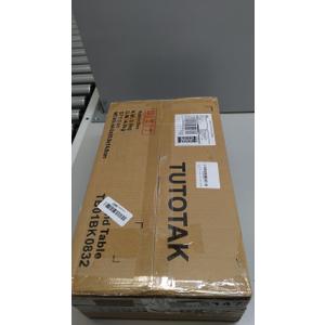 TUTOTAK End Table, Side Table, Tall Couch Table, Sofa Table, Living Room, Bed Room, Black TB01BK0832