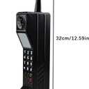 Retro Brick Cell Phone Ornament, Retro 80s 90s Brick Props Phone Ornament Cellular Model for Simulation Photographic, Old Fashioned Pagers Beepers Model for Party Decorations Home Stage Decor Black