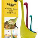 The Nessie Family by OTOTO - Pack of 3 Tea Infuser, Soup Ladle, and Colander - Cute Kitchen Accessories, Cooking Gifts, Funny Kitchen Gadgets, Kitchen Gifts