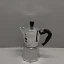 Bialetti Moka Express Iconic Italian Stovetop Espresso Maker (Natural Silver, 6 Cups)