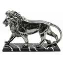 Lukitas Lion Sculpture Decor - Animal Figurine Decorative Ornament for Living Room Office, or Shelf, Collectible Gifts for Lion Lover, Resin