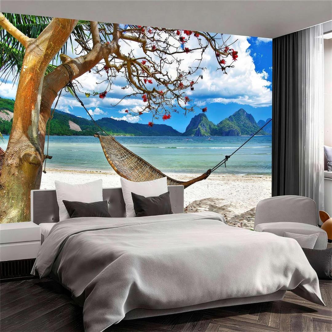 Peel Stick Wall Mural Wallpaper Ocean 136"x96" Decor G08