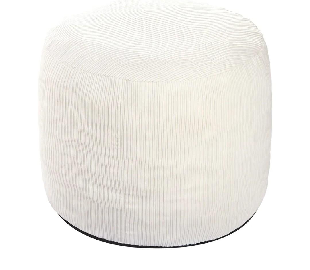 Small Pouf Ottoman Foot Rest Footstool and Ottomans Small for Couch Foot Stools for Living Room Boho Couch Ottomans White Beige Pouf Ottoman 23x23 Foot Rest Poufs Footstool