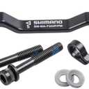 Shimano Spares Adapter for Post Type calliper, for 180mm Post Fork Mount to 203 mm Rotor, Black