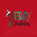 Merry Christmas Tshirts Women Funny Cute Snowflake Letter Print Graphic Print Tee Best Xmas Gifts Holiday Tops (Red, M)