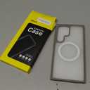 JETech Magnetic Case for Samsung Galaxy S24 Ultra 5G, Compatible with MagSafe, Translucent Matte Back Shockproof Phone Cover (Titanium Grey)