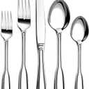 Silverware Set for 6, Stainless Steel Cutlery Set with Wide Handles, Mirror Polished Utensils Heavy Duty Spoons and Forks Set for Kitchen, Dishwasher Safe (Silver, 30 Pieces for 6)