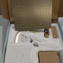 SOOOHOT Brushed Gold Shower Fixtures, Gold Shower Faucet Set with 12 Inch Gold Shower Heads with Handheld Spray Combo and Tub Spout, Shower Systems with Rain Shower and Handheld (Valve Included)