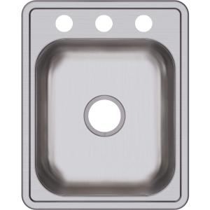 Elkay Dayton D117213 Single Bowl Top Mount Stainless Steel Bar Sink