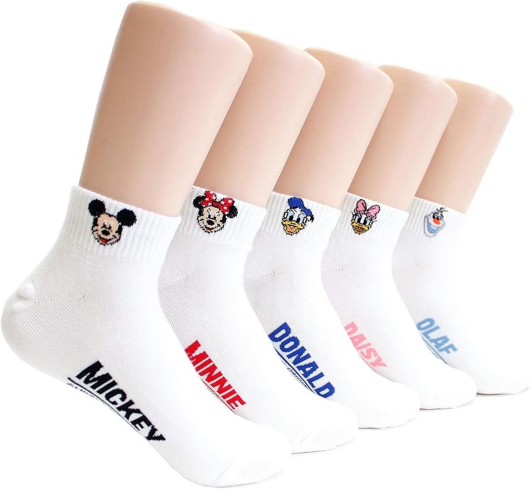 evei Animation Character Cartoon Series Collection Women's Original Socks (D55_5 pairs)