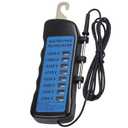 Electric Fence Voltage Tester 2000V-12000V (12KV) - 8 Neon Indicator Lights | Fault Finder, Ultra-Portable ABS Body Detector for Farms, Livestock, Agriculture, Garden & Security Farm Equipment