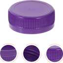 STOBAZA Reusable Plastic Bottle Caps 1.53 Inch 100 Pack for Diy Crafts Kids Educational Development Durable Bottle Lids (Purple)